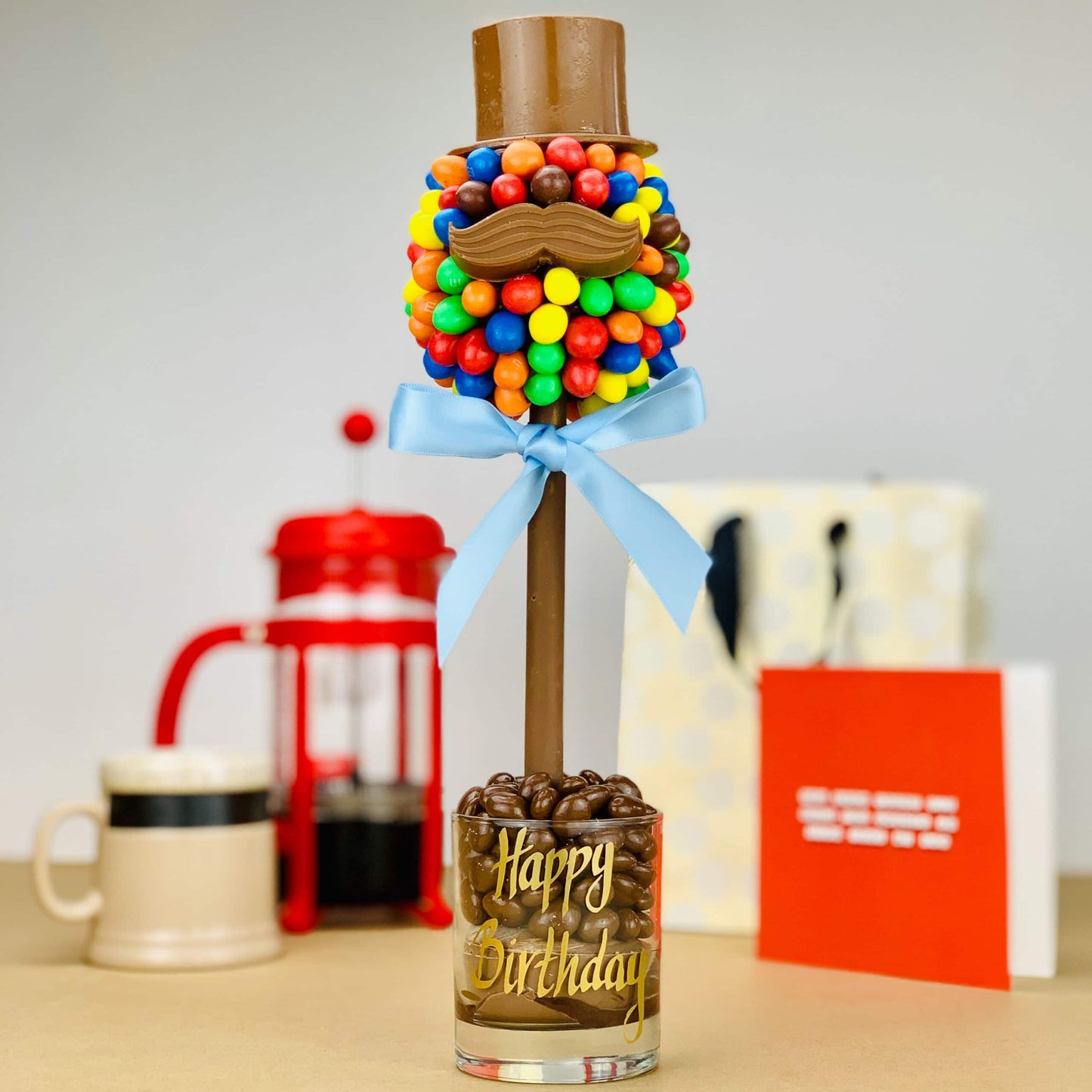 Peanut M&M’s® Hat and Moustache Tree
