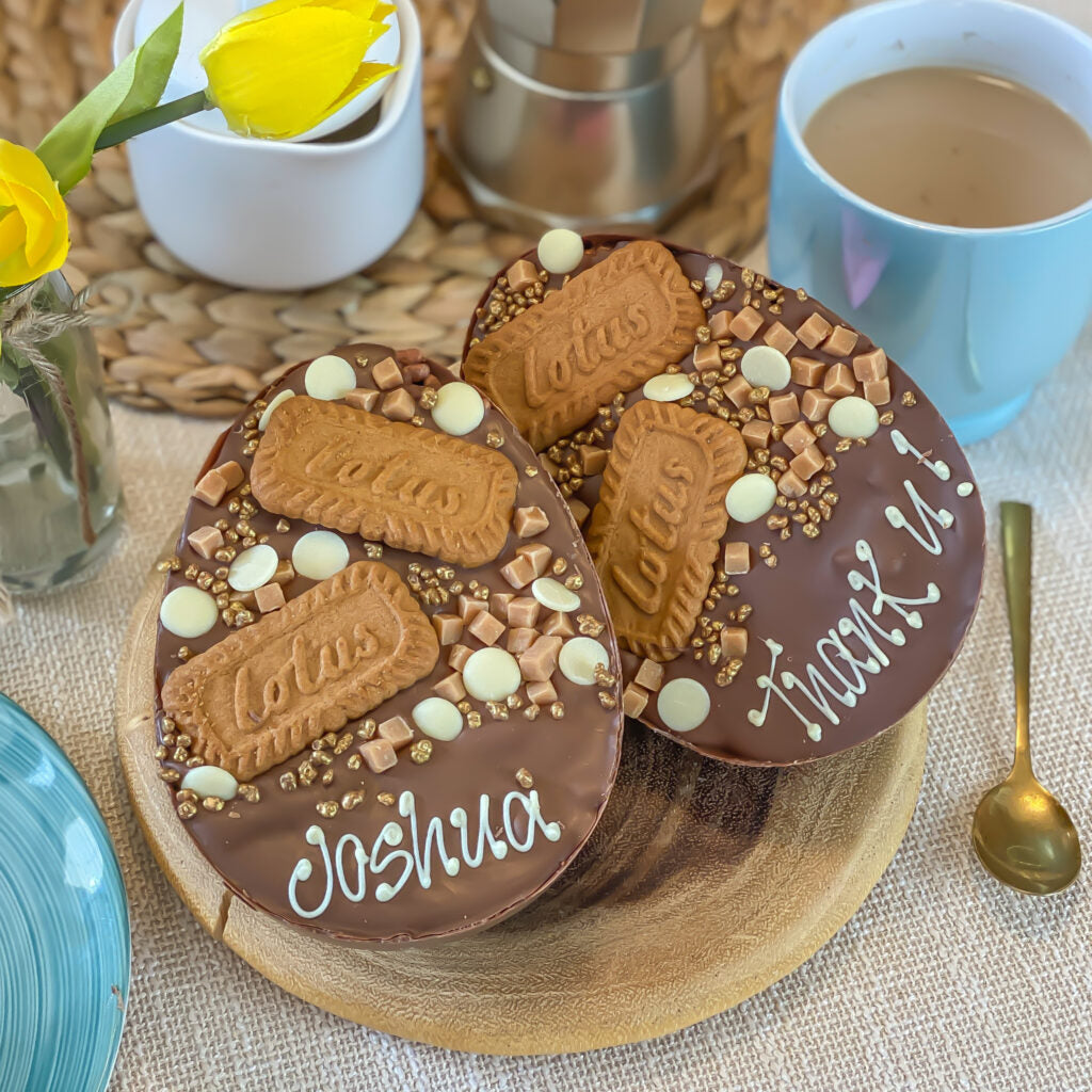 Personalised Biscoff Loaded Egg