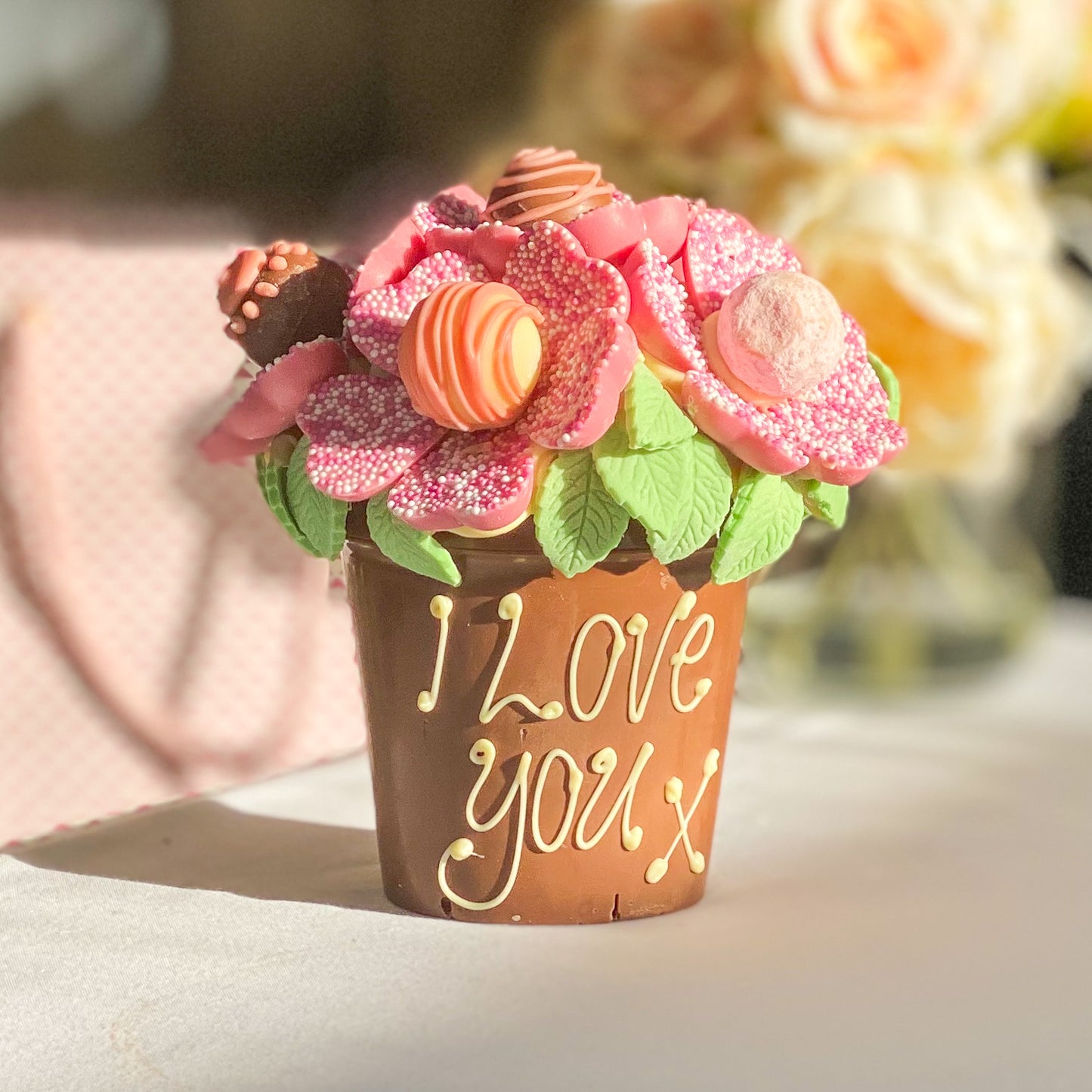 Personalised Pink Smash Flower Pot