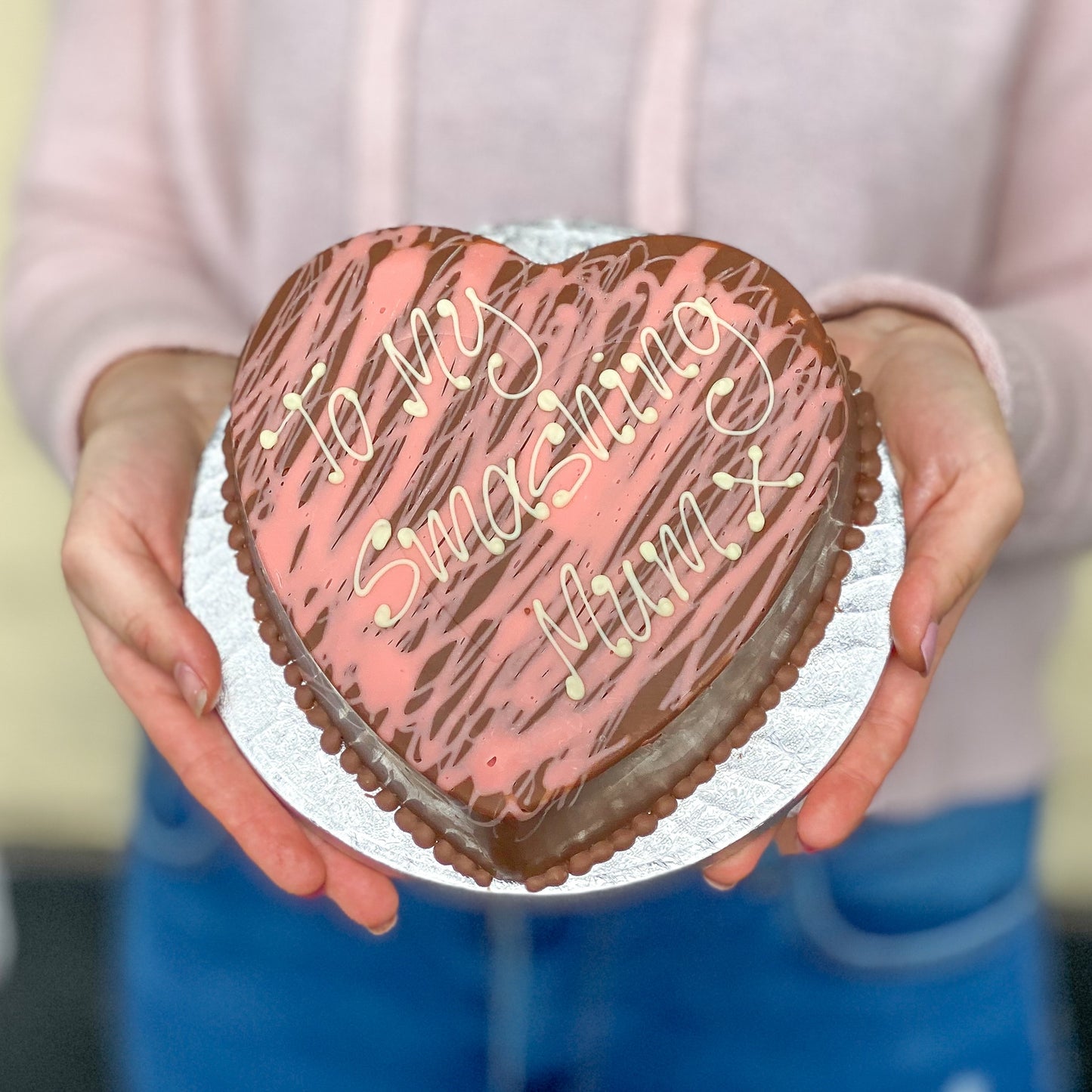 Personalised Pink Smash Heart