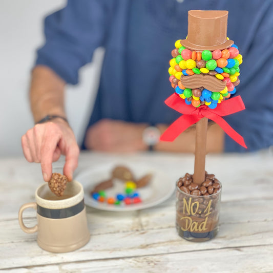 Peanut M&M’s® Hat and Moustache Tree